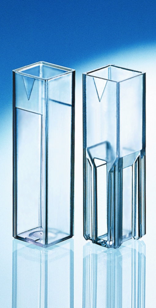 Makro-Küvetten, mit 4 optischen Fenstern, UV-transparent