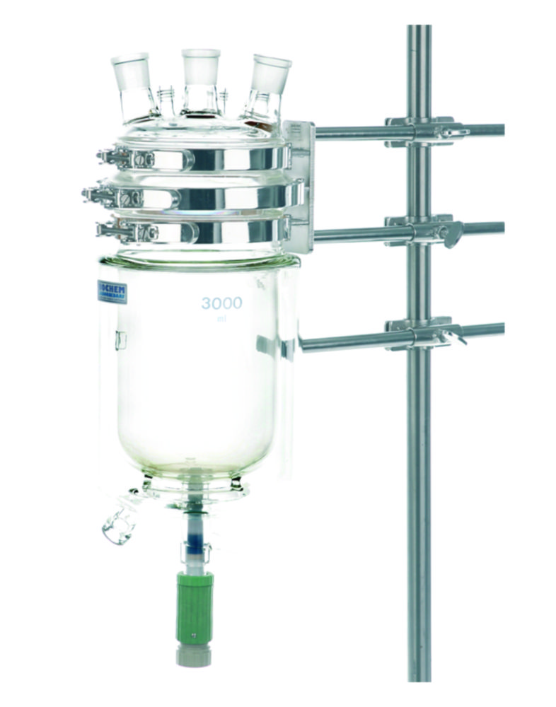 PF-Laborflansch-Dreifachhalter, 18/10-Stahl