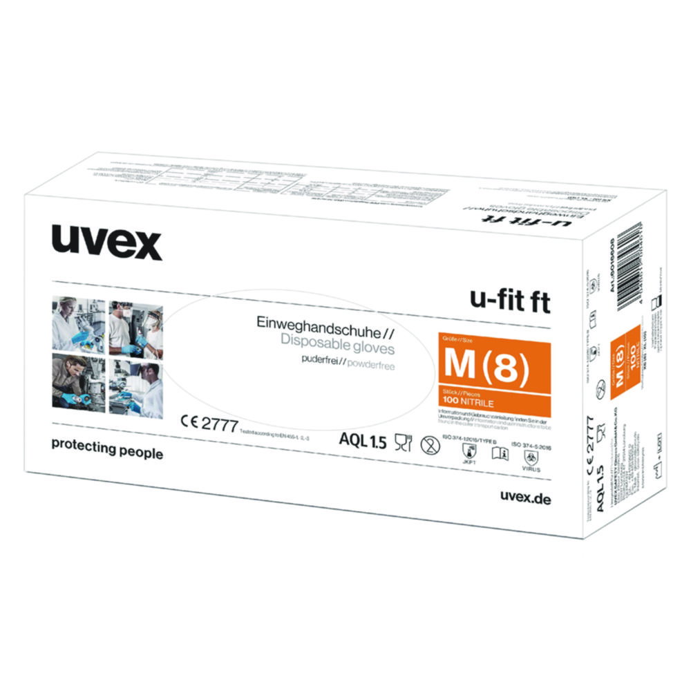 Einmalhandschuhe uvex u-fit ft, Nitril