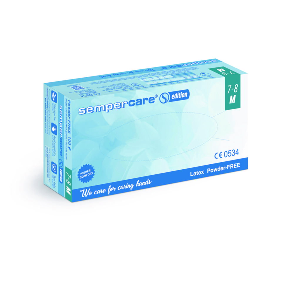 Einmalhandschuhe Sempercare® Edition, Latex | Handschuhgröße: L, Länge: 240 mm
