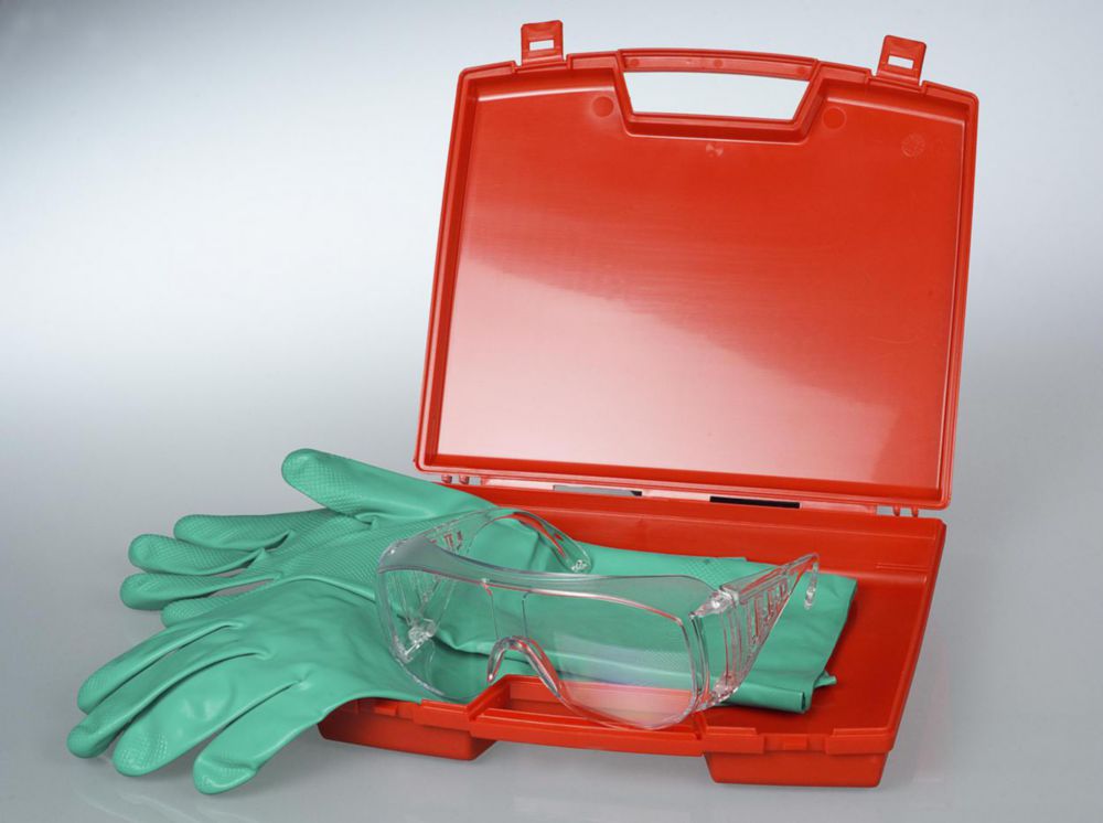 SafetyBox (Panoramaschutzbrille u. Schutzhandsch.)