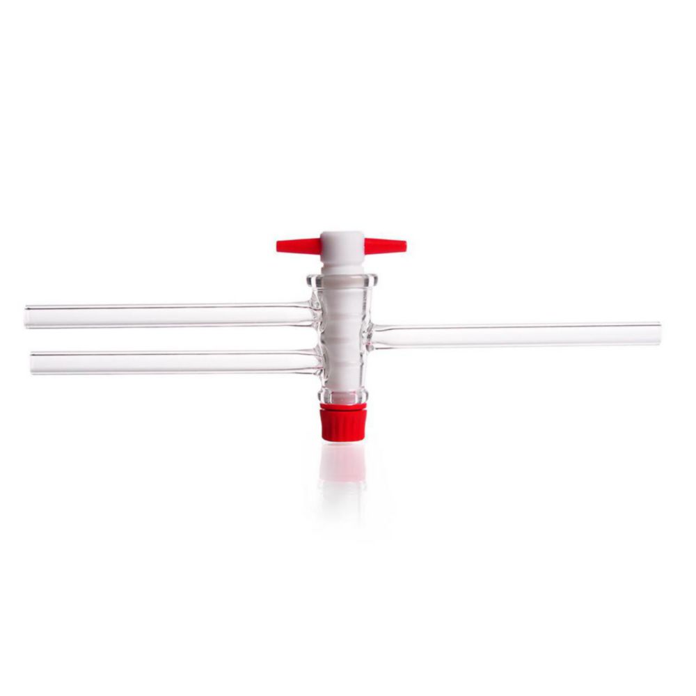 DURAN® Patenthähne, komplett mit PTFE-Küken, Bohrung 2.5 mm, NS 14.5