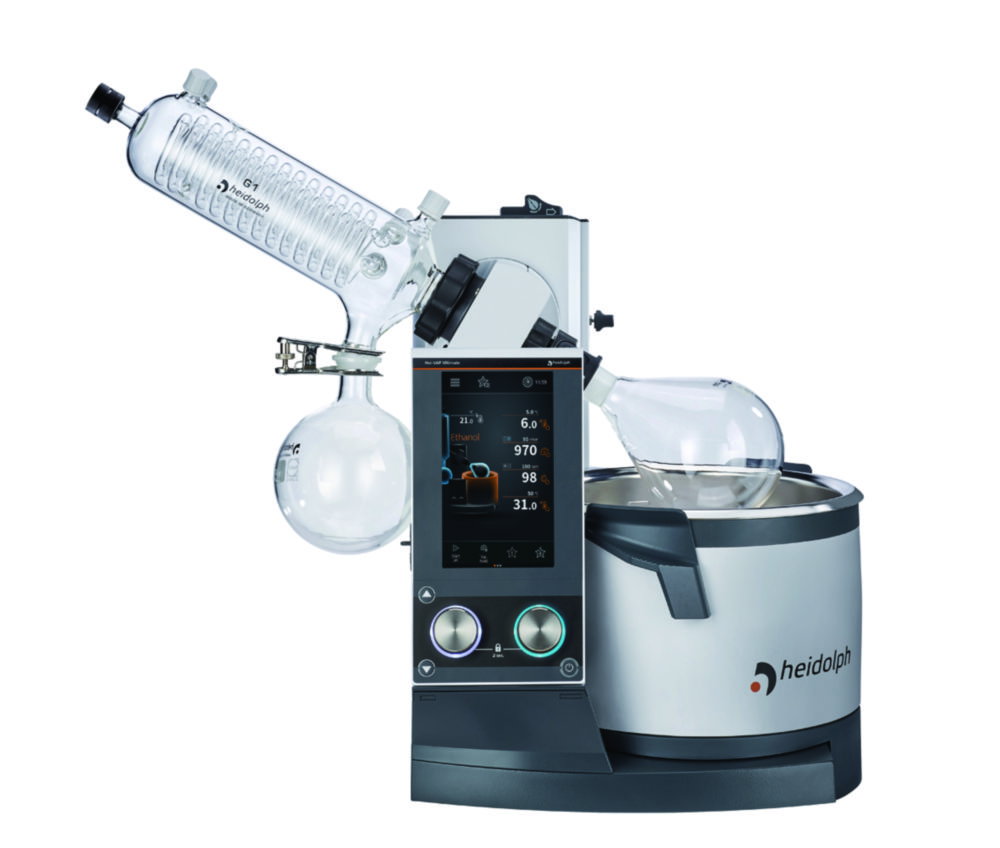 Rotationsverdampfer Hei-VAP Ultimate Control, mit Motorlift, Diagonalkühler