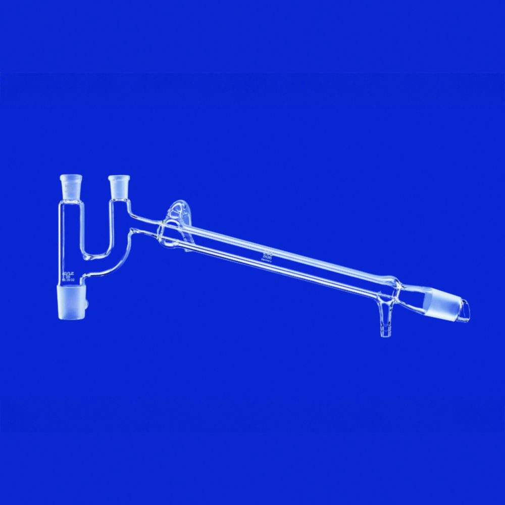 Destillierbrücken nach Claisen mit NS-Abgang und Liebigkühler, DURAN®-Rohr