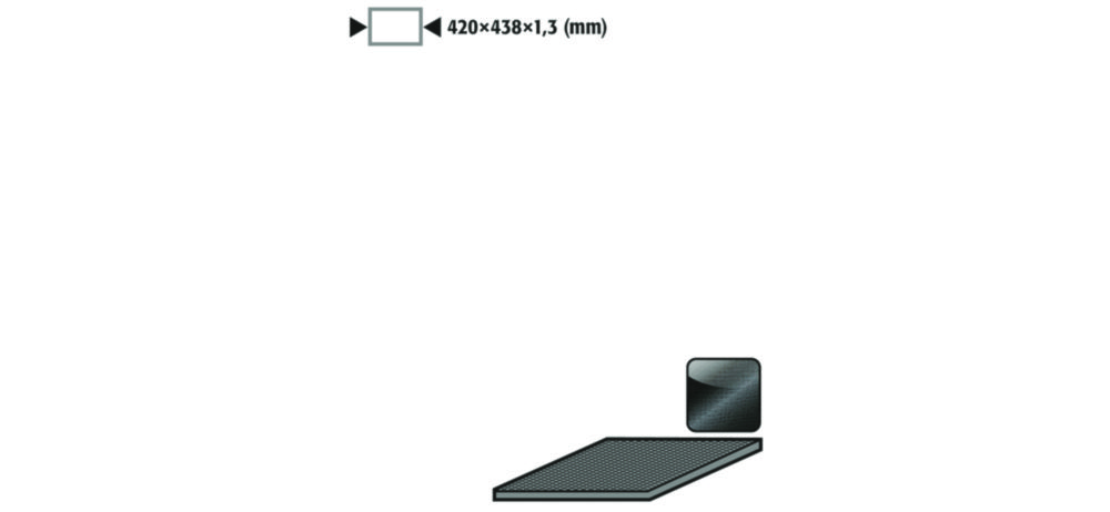 Antirutschmatte Prisma, Anthrazit 420x438x1,3mm, für VBF/F30.60.57/110/140