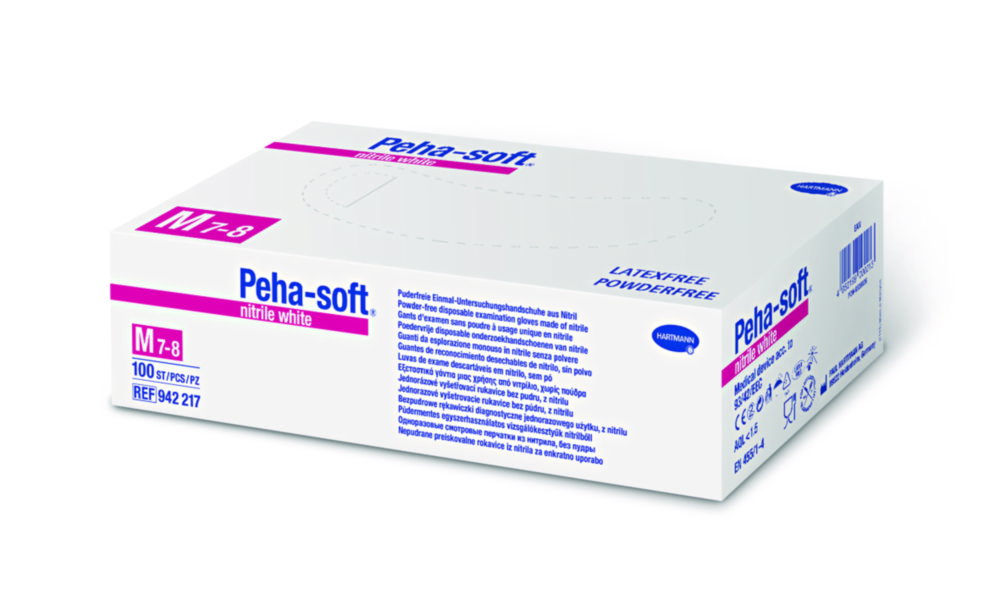Einmalhandschuhe Peha-soft® nitrile white, Nitril, puderfrei