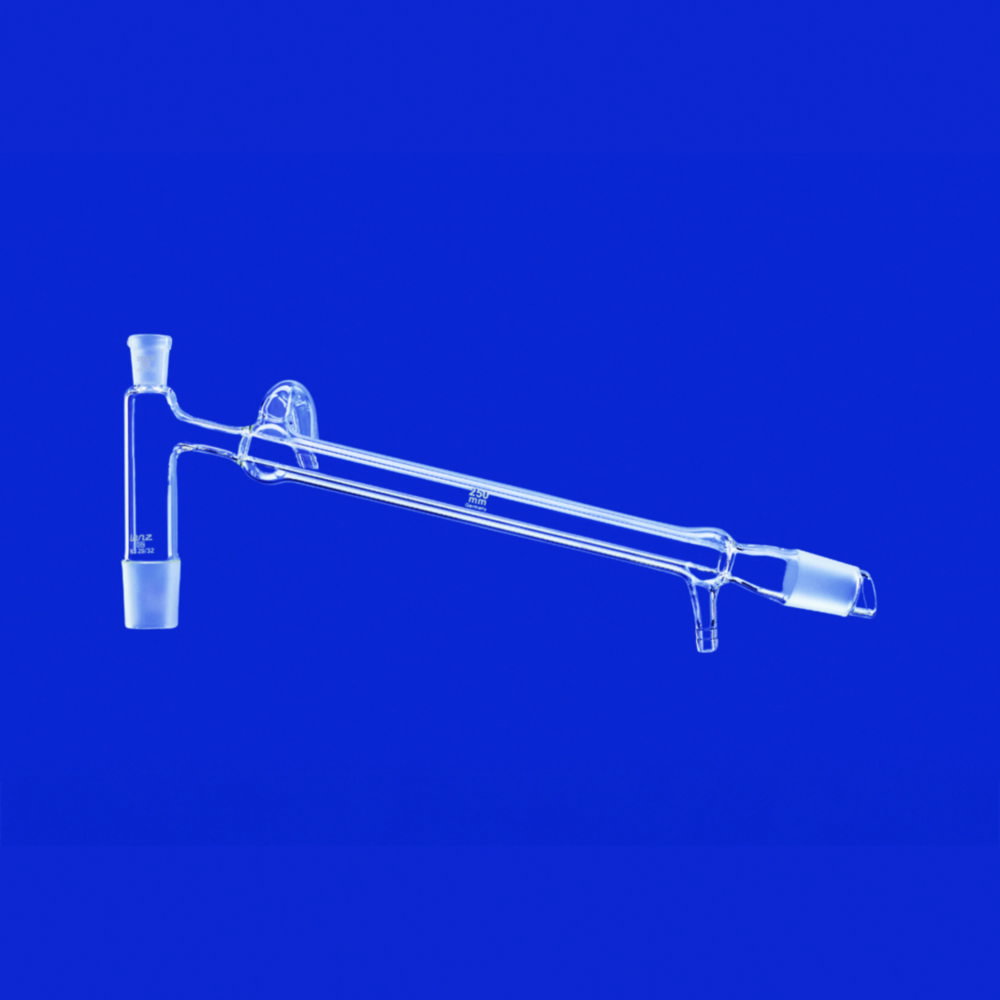 Destillierbrücken mit Liebig-Kühler und Olive, DURAN®-Rohr