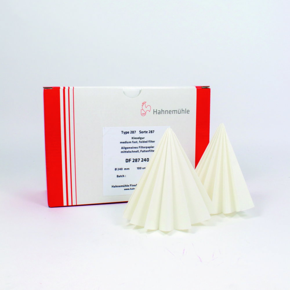 Kieselgur Filtrierpapier 287, Faltenfilter