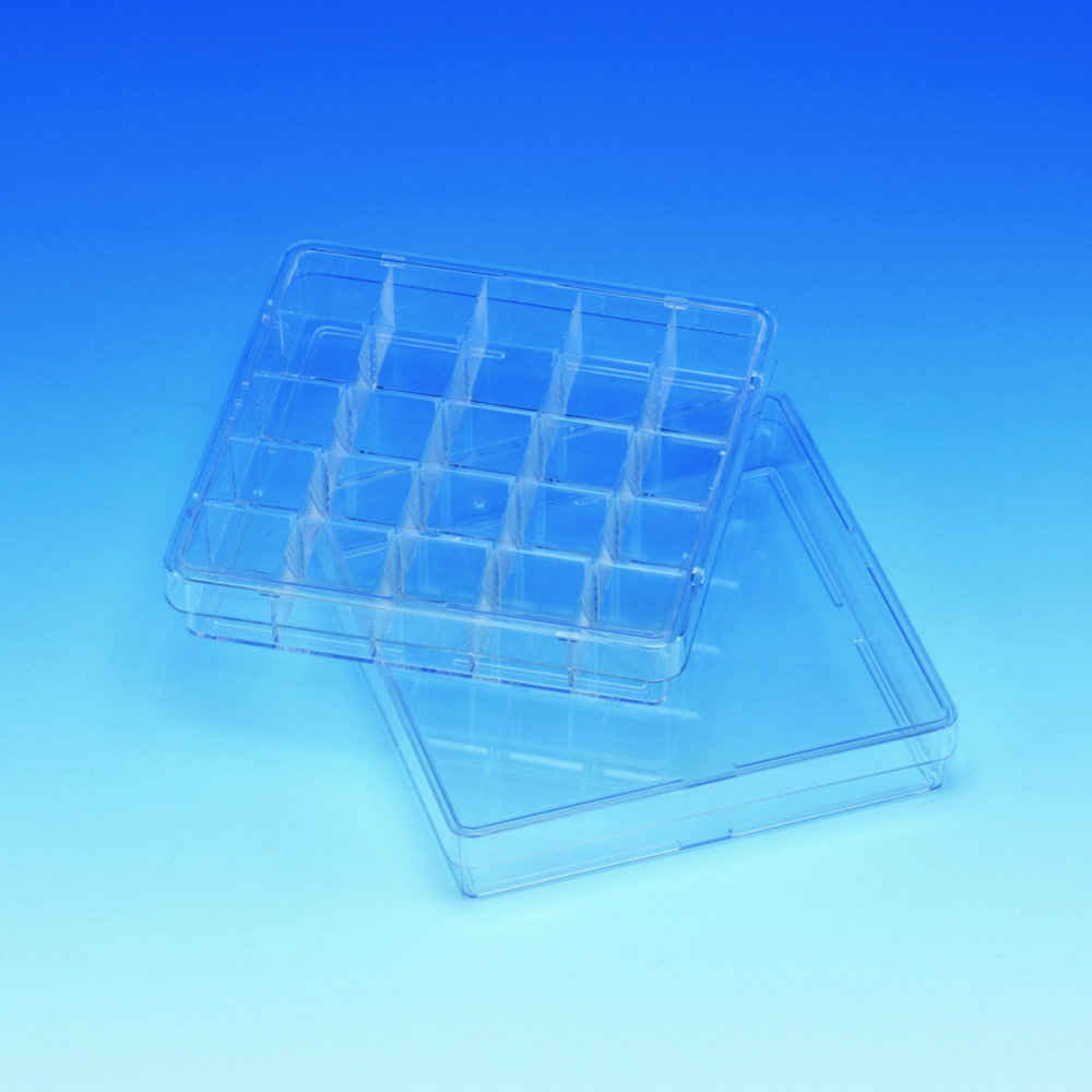 Petrischalen Sterilin™, quadratisch, PS, unterteilt