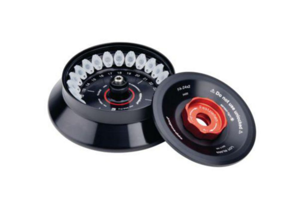 Rotor FA-24x2 für Zentrifuge 5420, aerosoldicht für 24 × 1,5/2,0-mL-Gefäße, inkl. aerosoldichter Rotordeckel