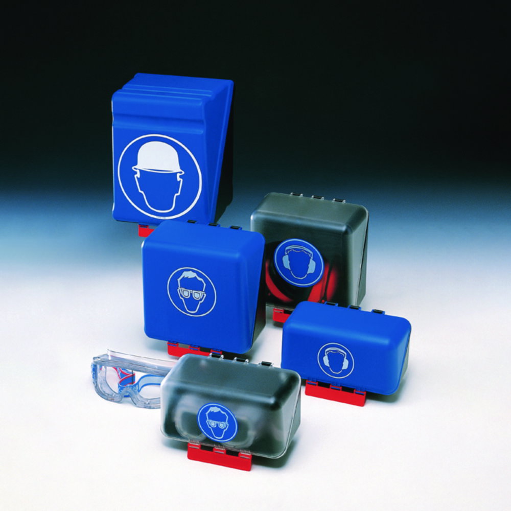 PSA-Aufbewahrungsboxen SecuBox Mini/Midi/Maxi, Augenschutz mit Einsatz für Schutzbrillen