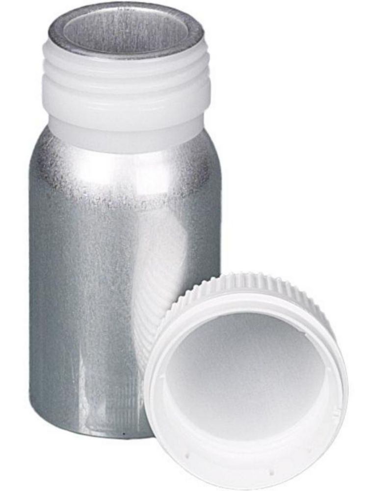 Aluminium-Flaschen, mit UN-Zulassung, VE=10 | Nennvolumen: 60 ml, Ø: 40 mm