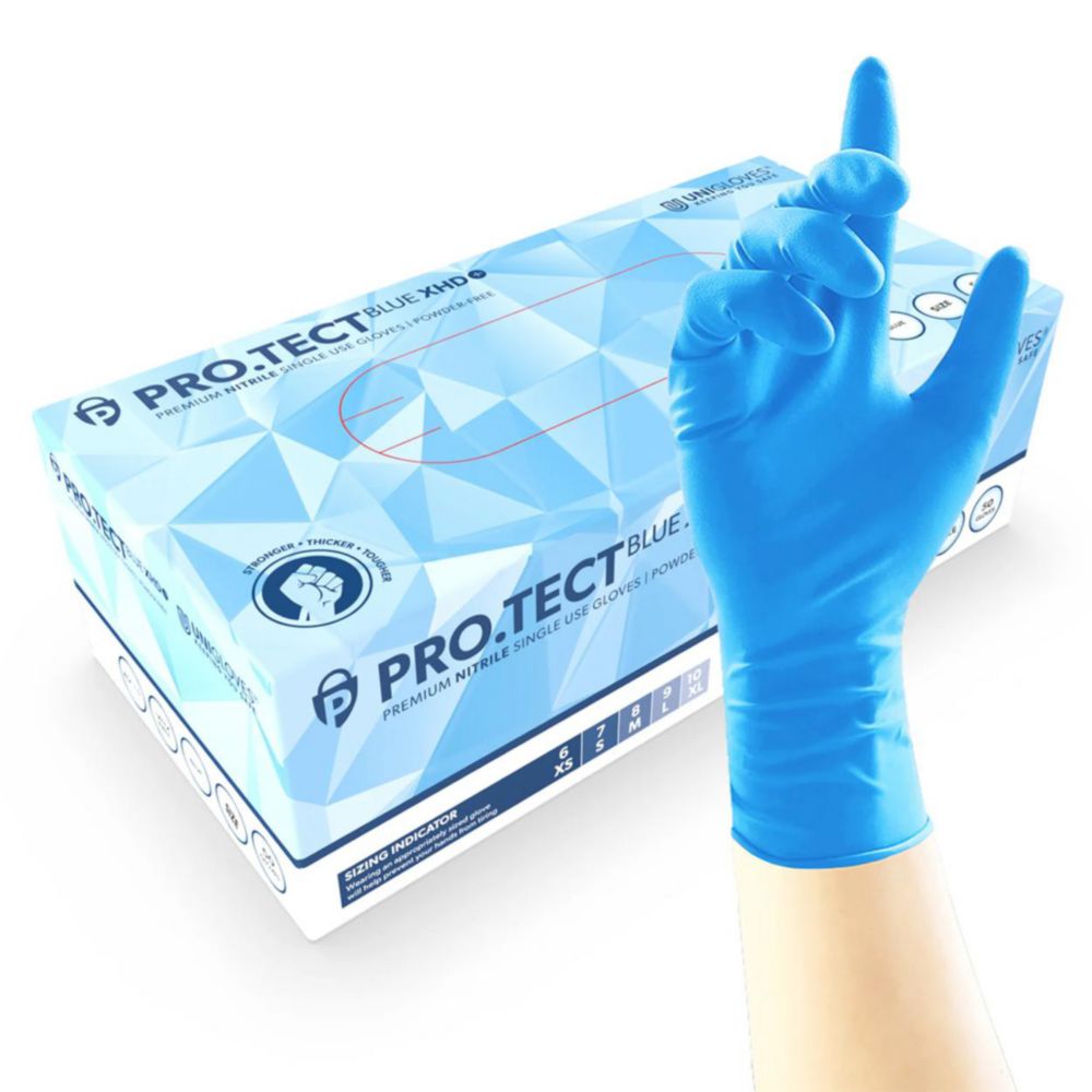Nitrilhandschuhe PRO.TECT BLUE XHD+