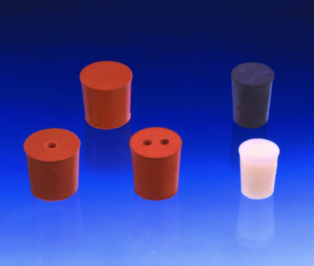 Gummistopfen, rot | Ø unten: 29 mm, Ø oben: 33.0 mm
