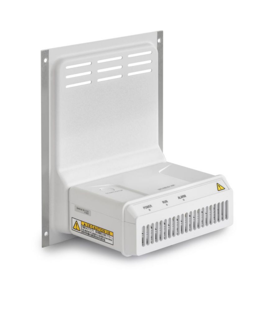 Windschutzrückwand mit integriertem Ionisator BxTxH: 124 x 87 x 49 mm