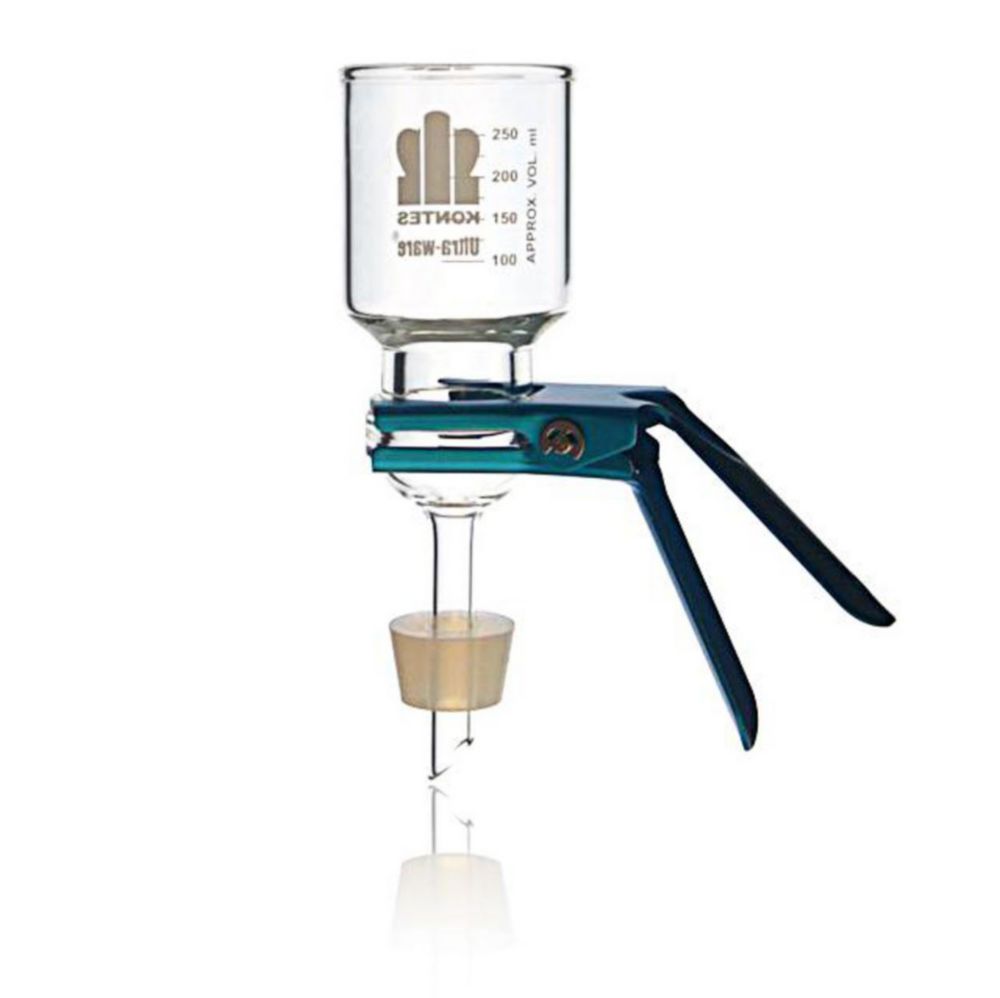 Mikrofiltrationseinheit 90 mm mit Glasfrittenbasis Por. 40-60µm, Trichter 1000ml