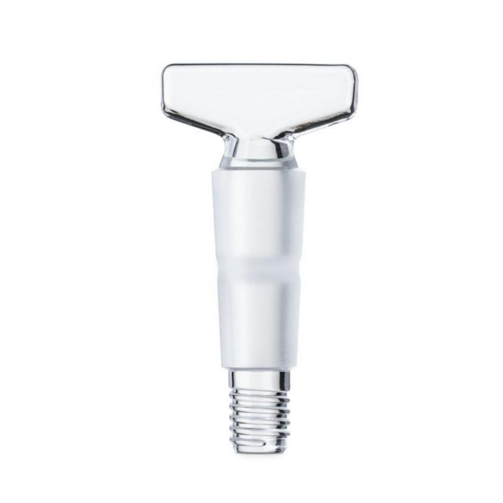 Hahnküken mit Rille geschliffen, Bohrung 8 mm, NS 24, DURAN