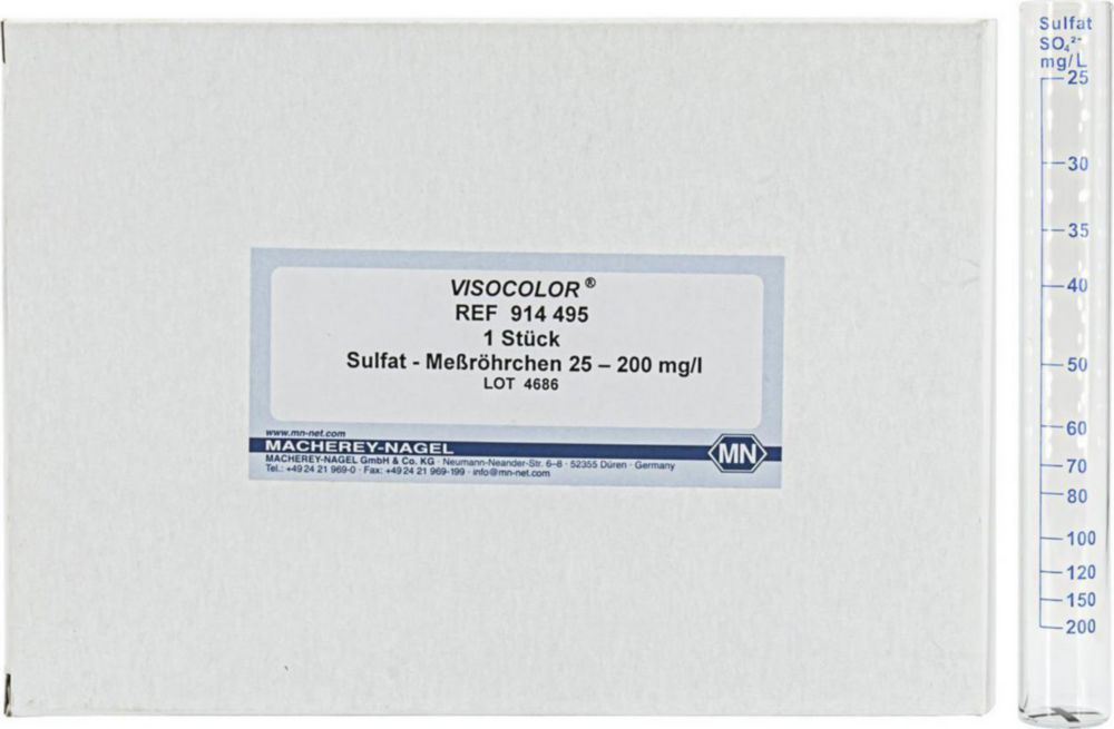 VISOCOLOR® Sulfat Meßröhrchen