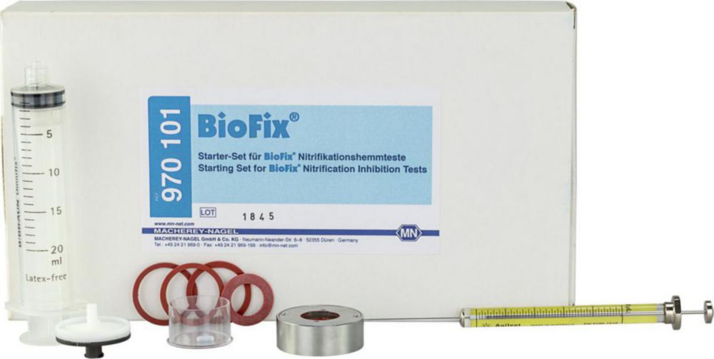 BioFix Starter-Set für Nitrifikationshemmtest bestehend aus: 1 Elektrodenadapter 3 x 2 Dichtringe für Elektrodenadapter