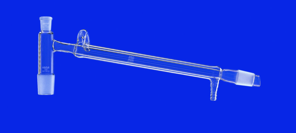 Destillierbrücken mit Liebig-Kühler und Olive, DURAN®-Rohr