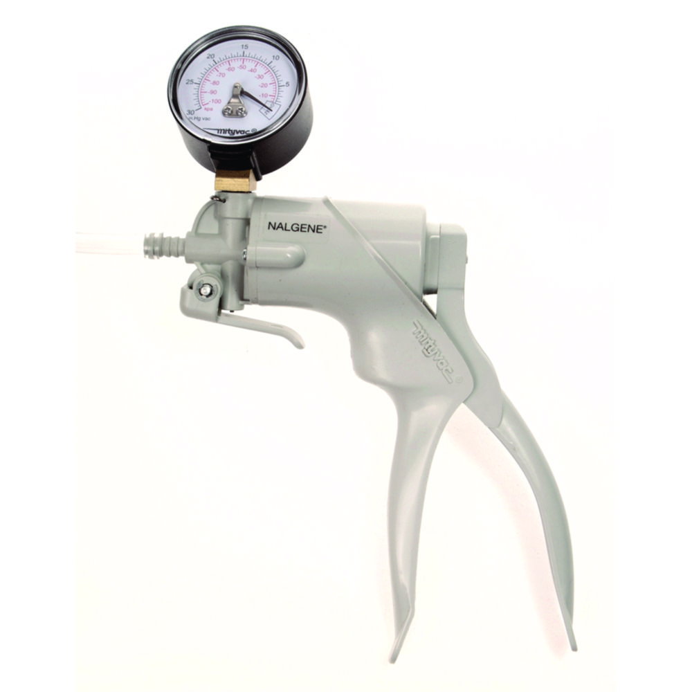 Hand-Vakuumpumpen Nalgene™, mit Manometer.