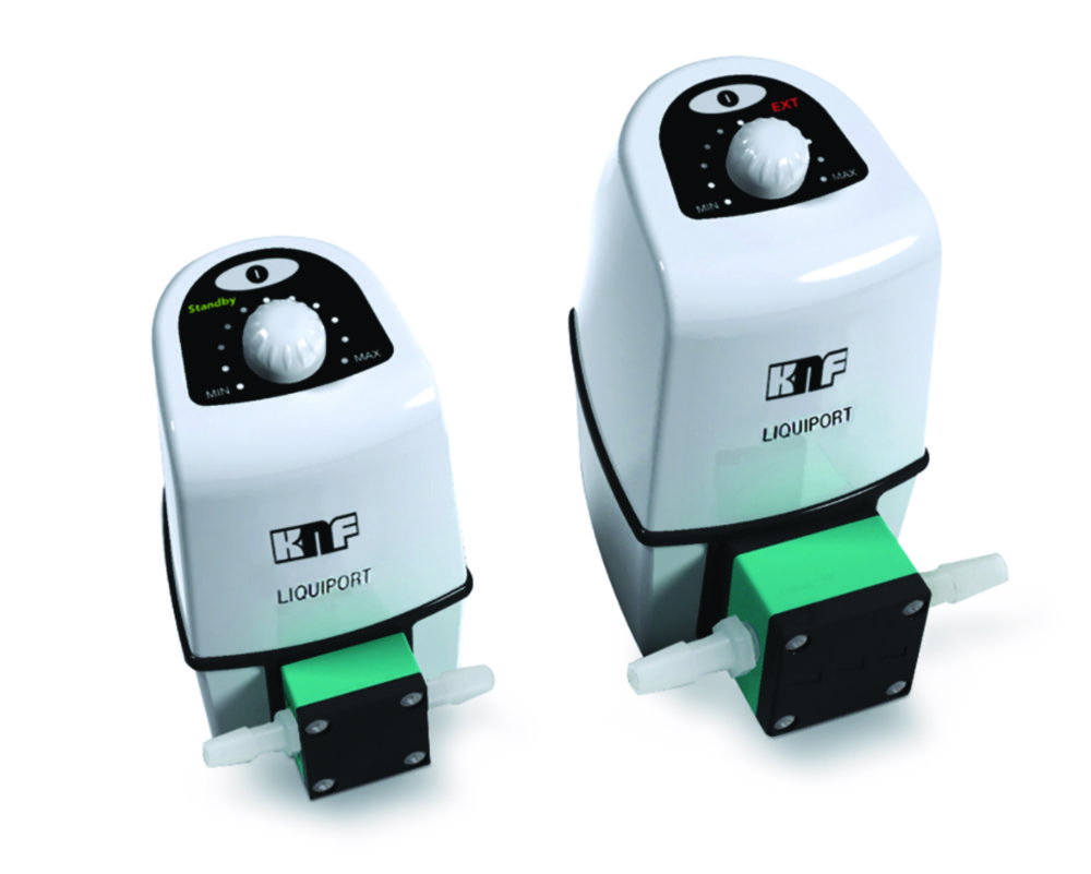 Chemiefeste Membran-Flüssigkeitspumpen LIQUIPORT® NF 100, manuelle Steuerung