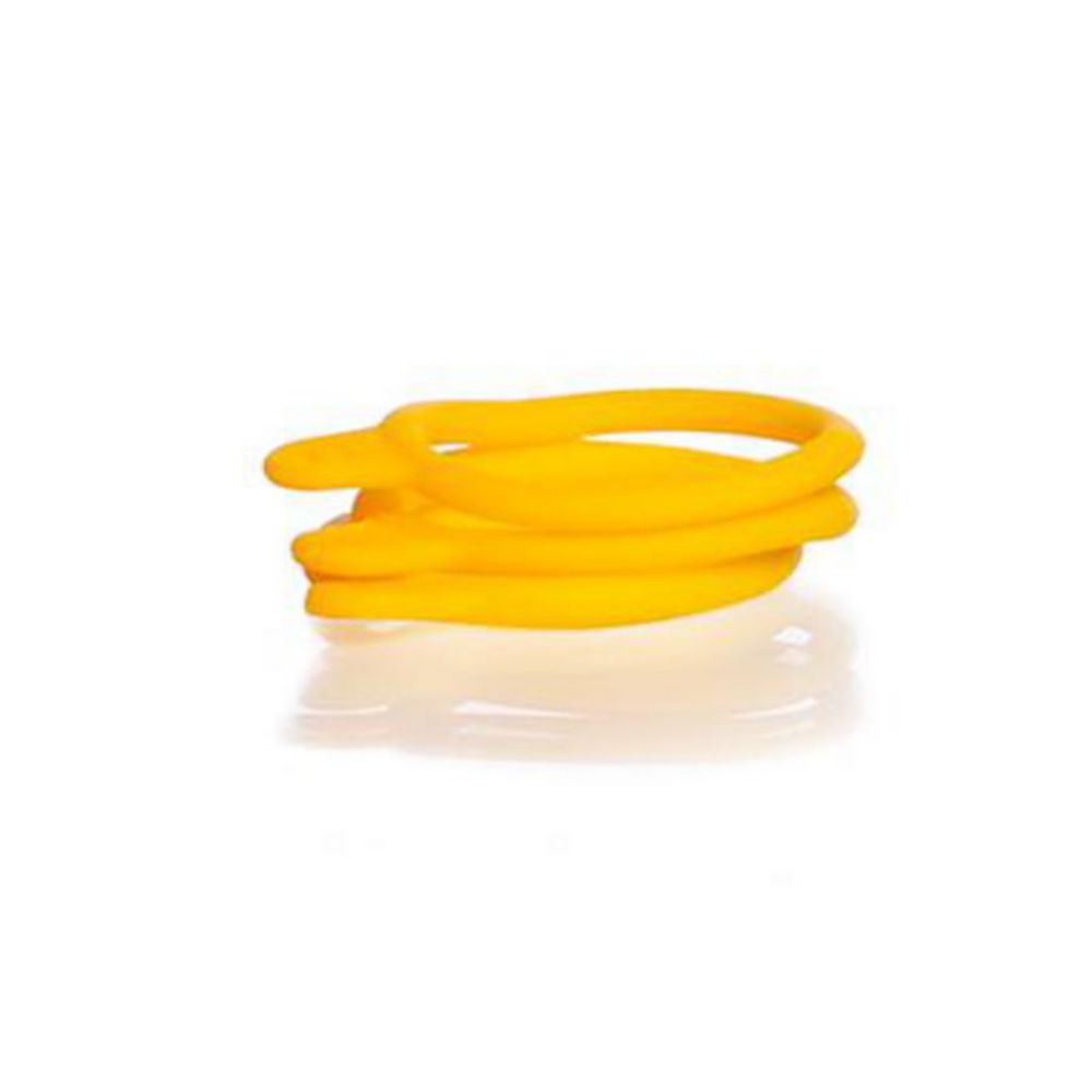 DURAN GL 45 Kennzeichnungsringe (bottle tag) aus Silikon für GL 45 DURAN® Laborflaschen, gelb, VE=20
