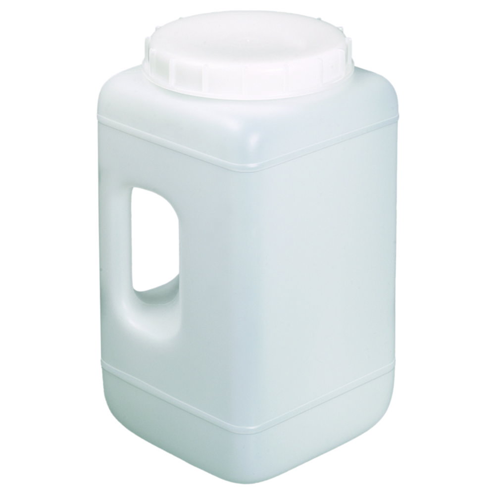 Weithalsbehälter mit Griff, HDPE, mit Schraubverschluss