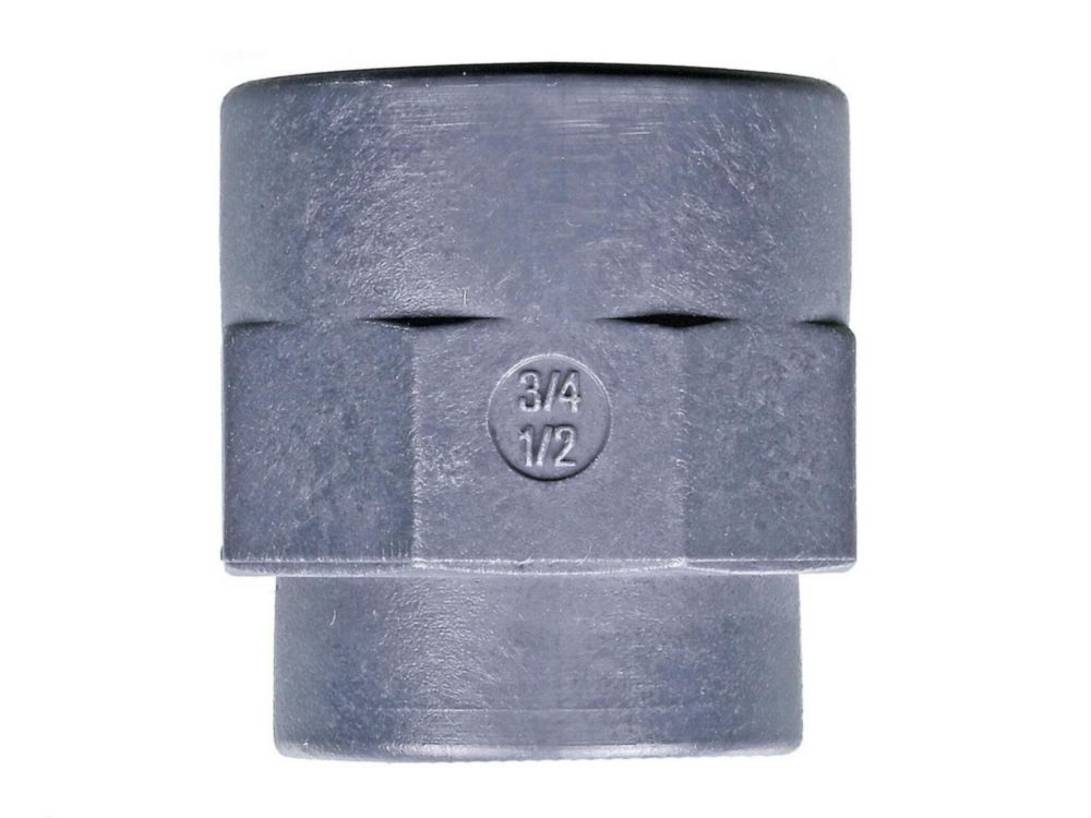 Muffe, Innengewinde ½-¾" 17.5 mm Durchlauf, PP, reduziert