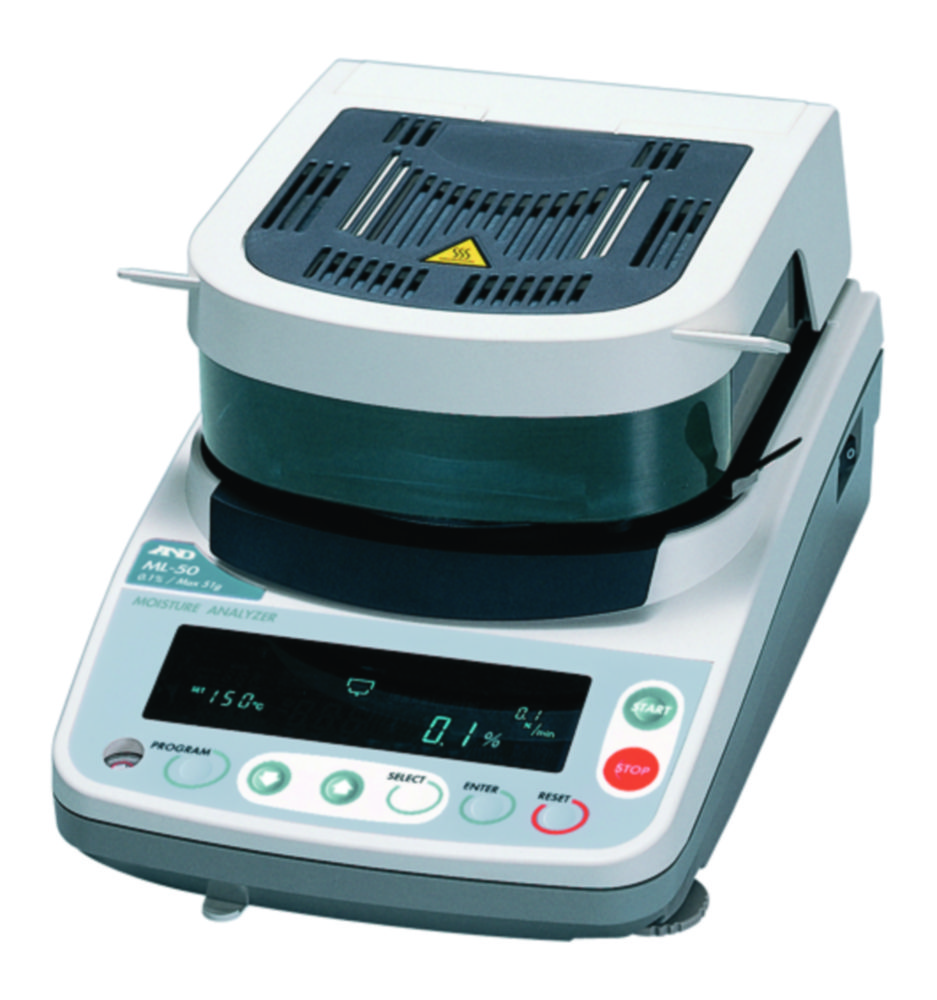 Feuchtigkeitsbestimmer MX-50 Standard RS232 & WinCT Moisture Software Wägeteller 85 mm Ø