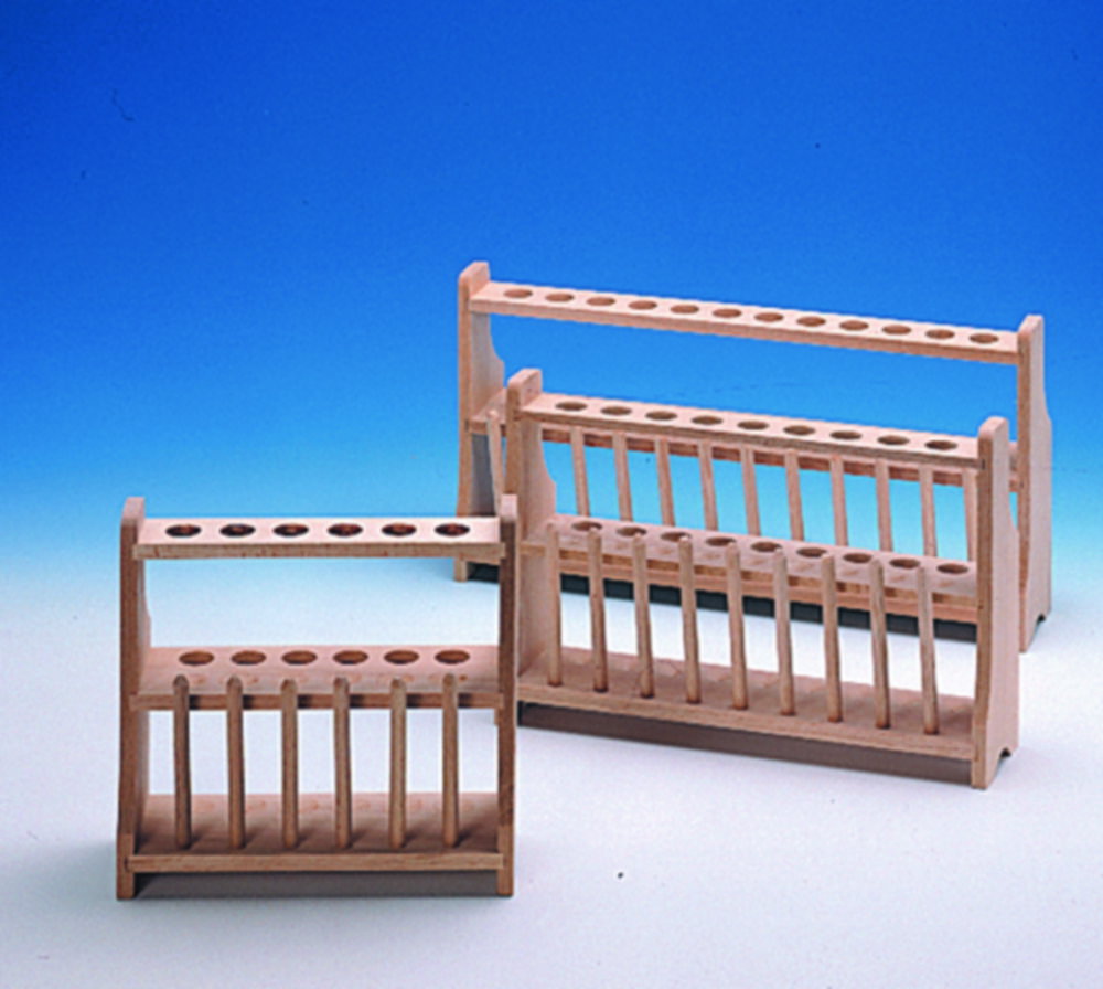 Reagenzglasständer, Holz