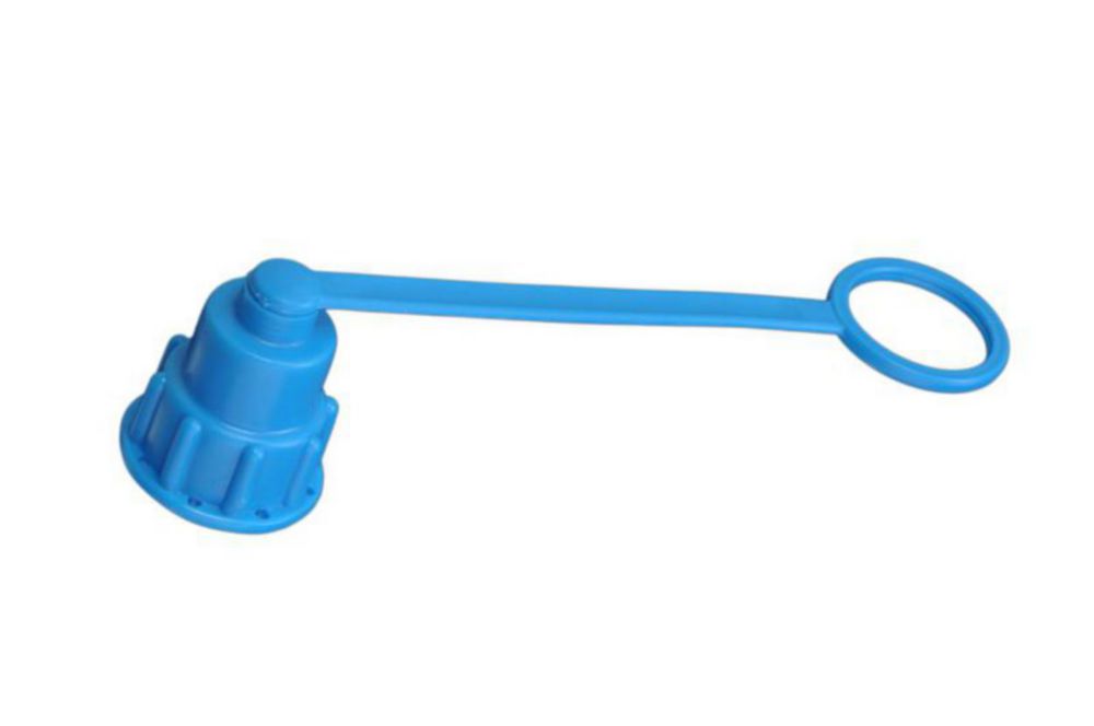 Tüllen-Verschraubung, blau, Ø 24 mm für Weithalskanister, komplett, HD-PE