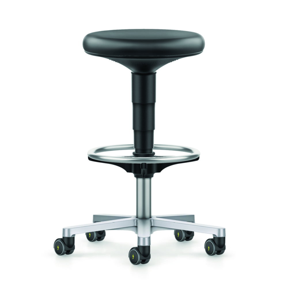 Reinraum Hocker, Stop&Go-Rollen, Fussring
