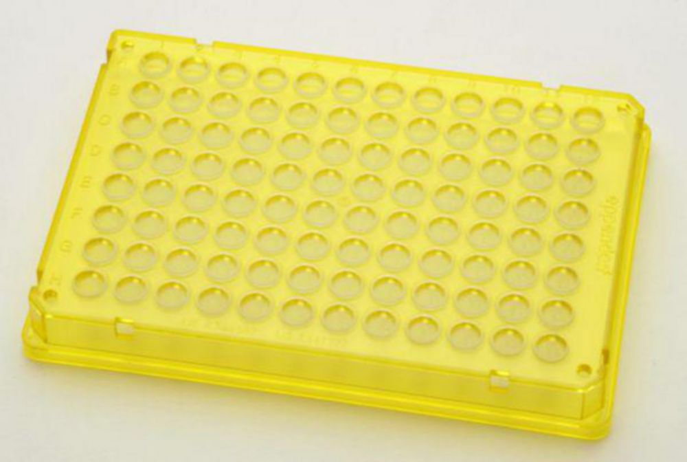 twin.tec PCR Plate 96, skirted (Wells farblos) gelb, 300 Stück