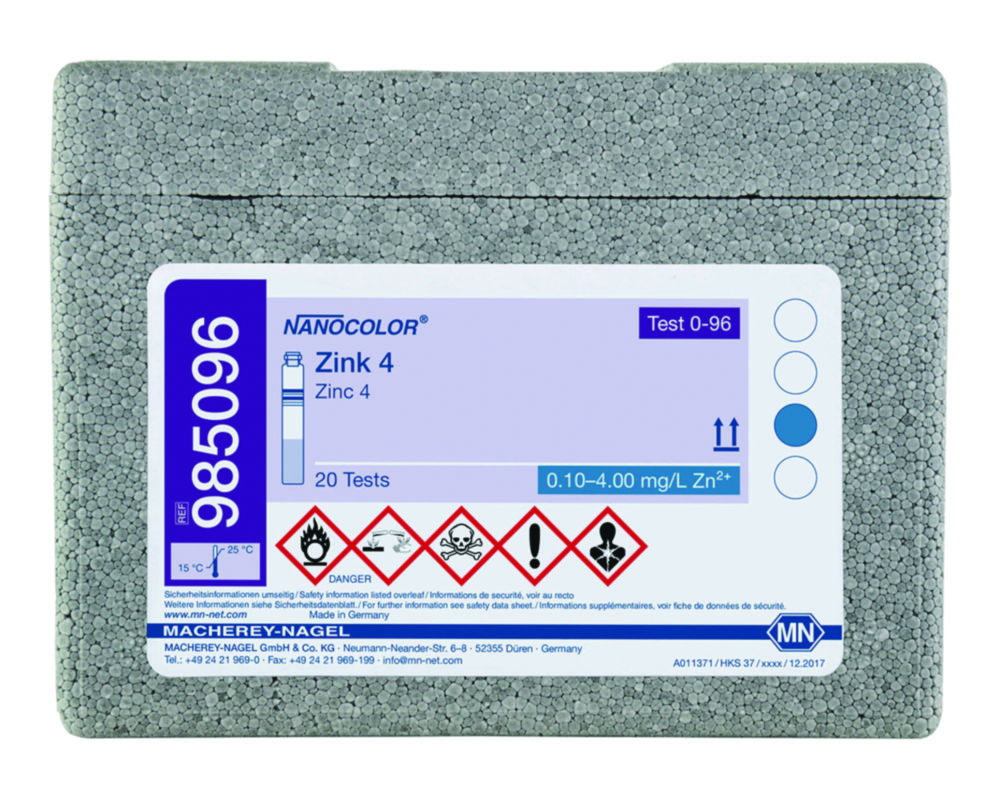 Rundküvettentests NANOCOLOR® Zink