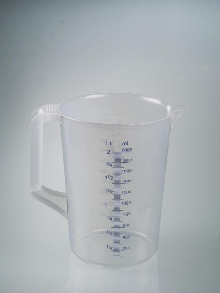 Messkanne Industrie, 2000 ml mit geschlossenem Griff, Ø 151mm, Höhe 206mm