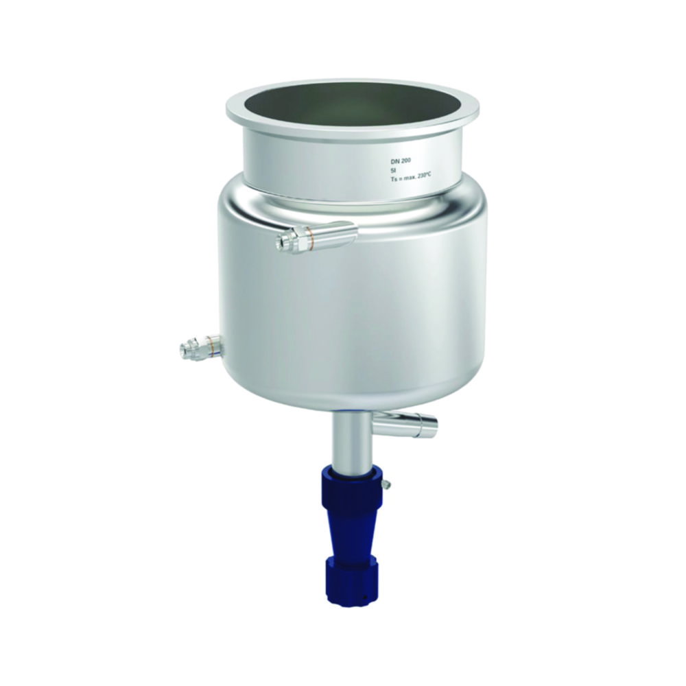 Reaktorgefäße für Laborreaktoren LR-5.ST, Edelstahl, mit Bodenauslass