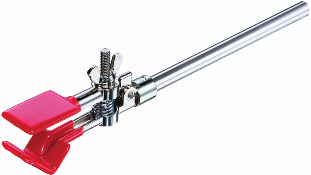 Stativklemme 26-60 mm, Zinkdruckguss, vernickelt, kunststoffbeschichtet