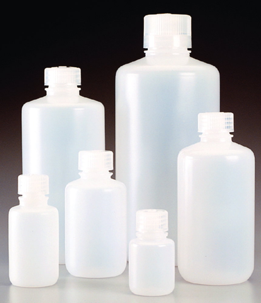 Enghalsflaschen Nalgene™ Economy, HDPE, mit Schraubverschluss, PP