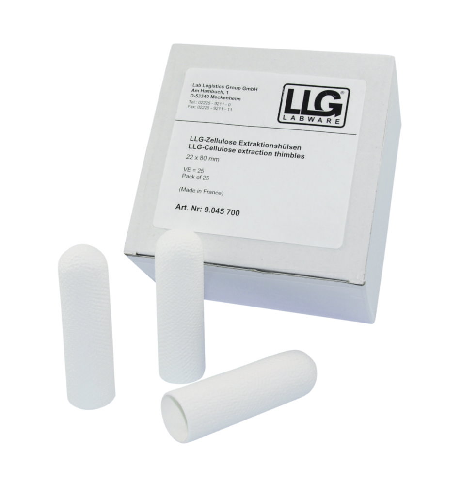LLG-Extraktionshülsen, Zellulose
