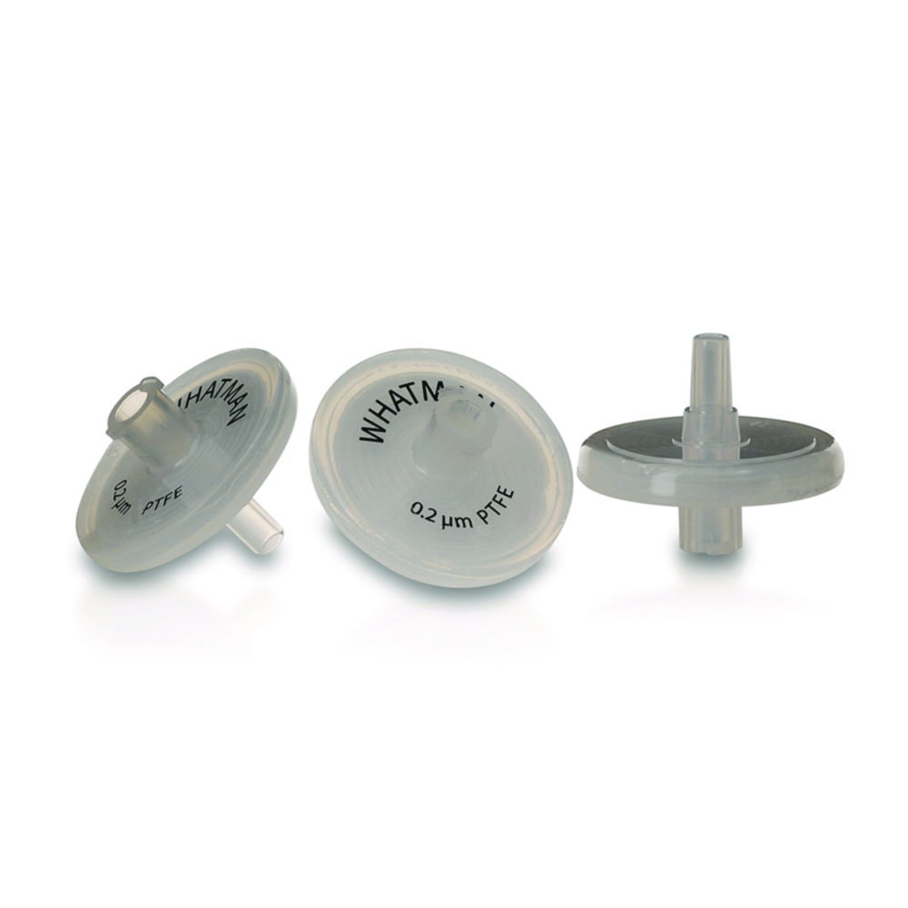 Spritzenvorsatzfilter Puradisc™, PTFE, Ausgang mit verlängerter Spitze