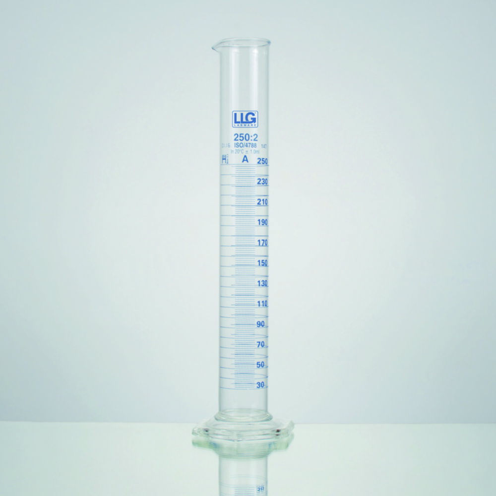 LLG-Messzylinder, Borosilikatglas 3.3, hohe Form, Klasse A