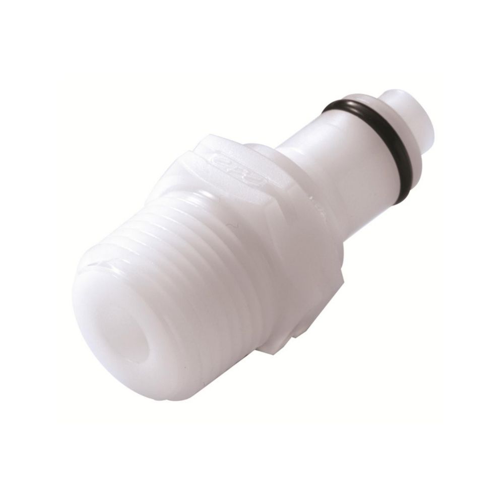 Schnellverschluss-Kupplungsstecker mit Ventil, PLC-Serie, Acetal