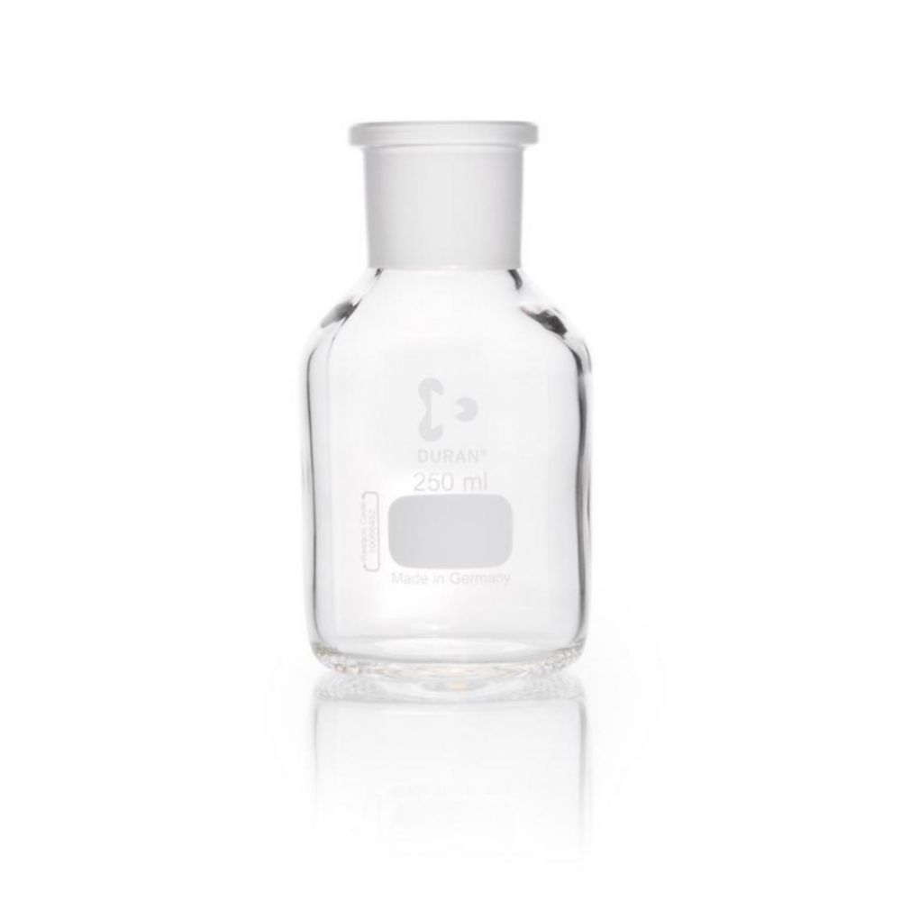 Weith.-Standflasche 250ml, klar DURAN, mit NS, ohne Stopfen
