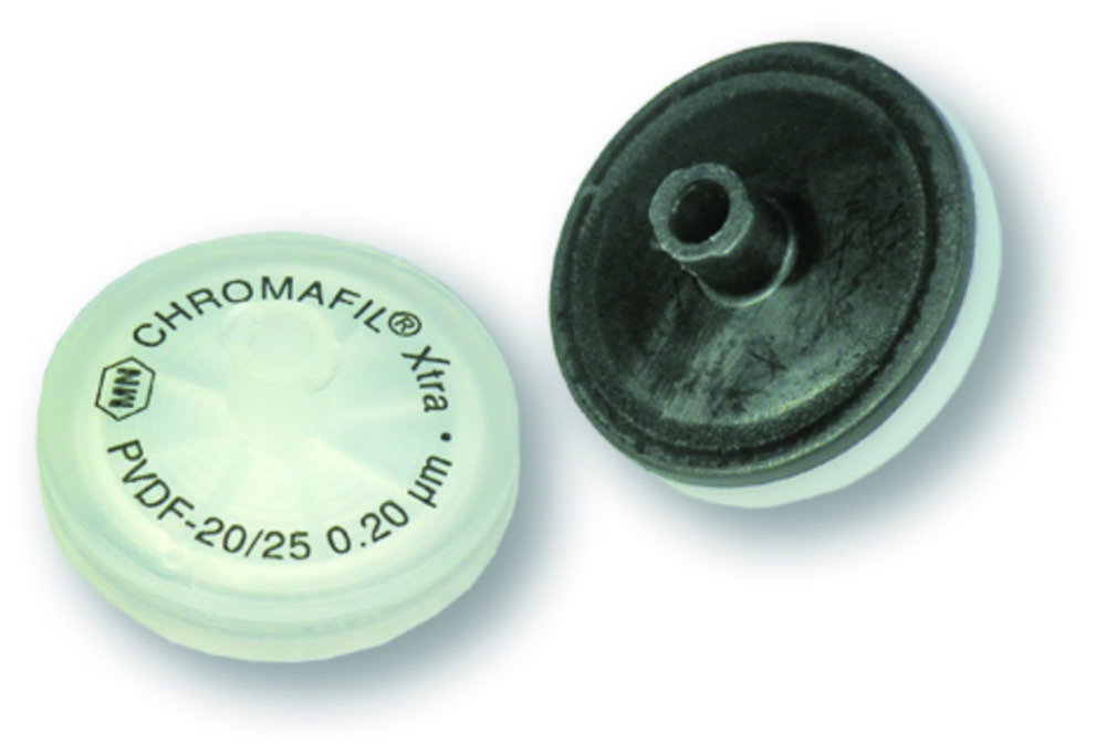 Spritzenvorsatzfilter CHROMAFIL®, Polyvinylidenflourid (PVDF) mit Glasfaser-Vorfilter
