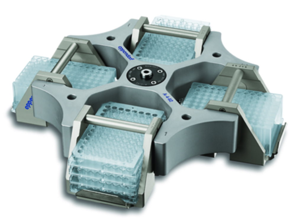 Ausschwingrotor A-4-62-MTP für Zentrifugen 5810/5810 R, inkl. 4 Mikrotiterplatten-Gehängen