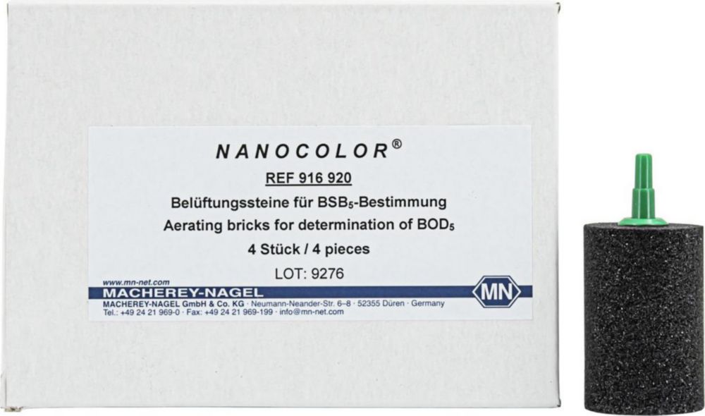 Belüftungssteine für BSB5-Bestimmung Packung à 4 St.