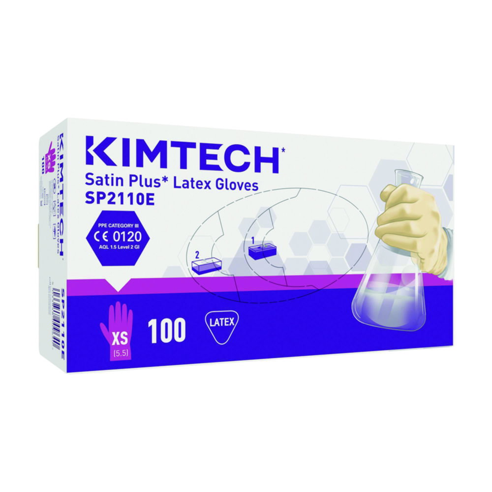 Einmalhandschuhe Kimtech™ Satin Plus, Latex | Handschuhgröße: XL, Länge: 240 mm