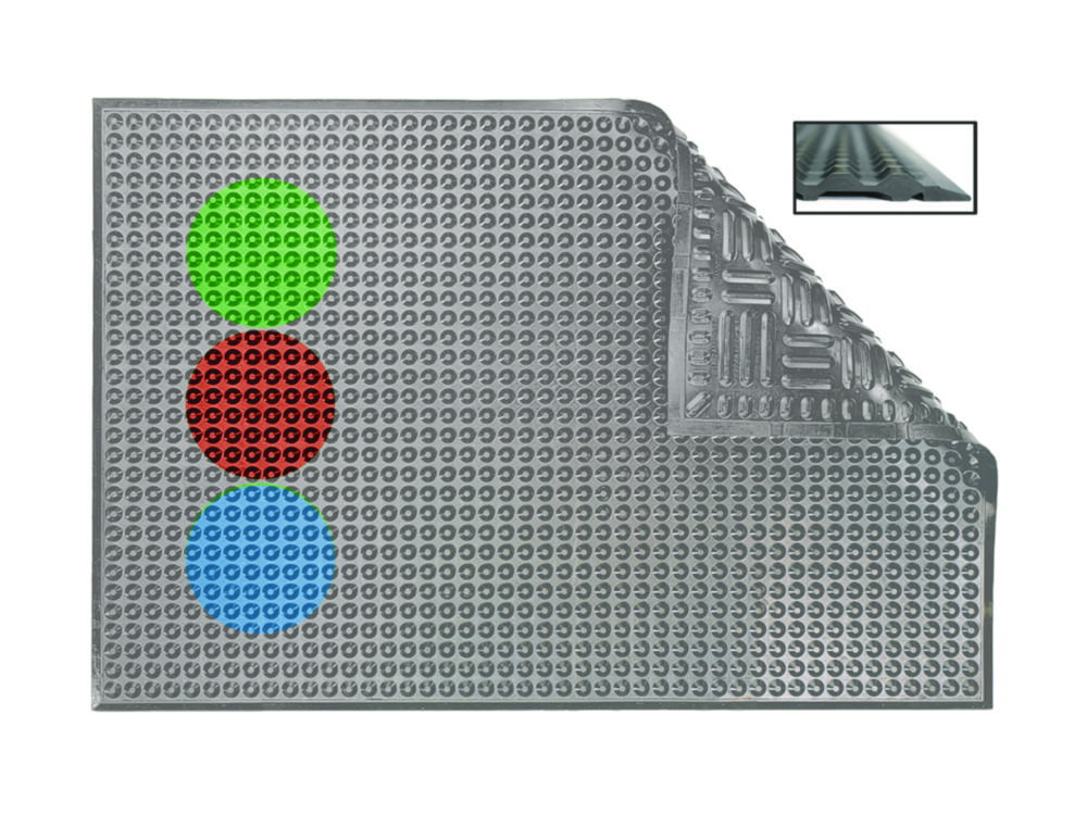 Arbeitsplatzmatte Hygiene grey