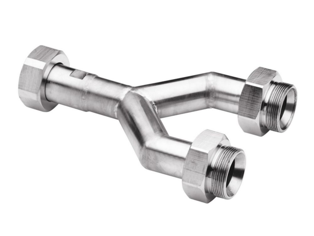 2fach-Verteiler M38x1,5 1x M38x1,5 innen auf 2x M38x1,5 außen